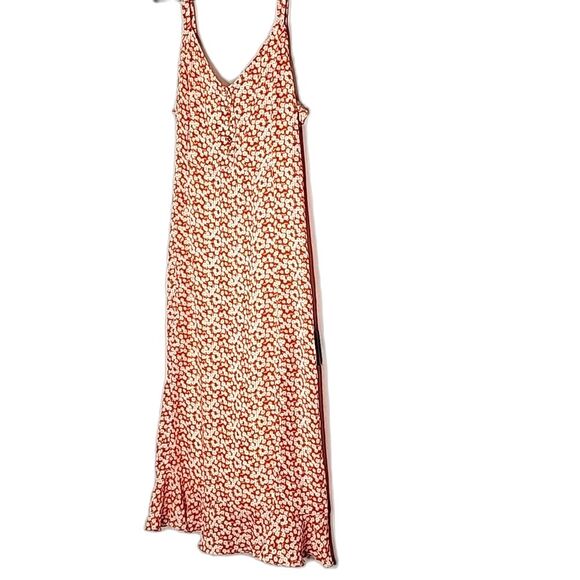 Dress Midi By Lulu's Floral Multicolor Ruffle Bottom Fully Lined Size… - Picture 1 of 7